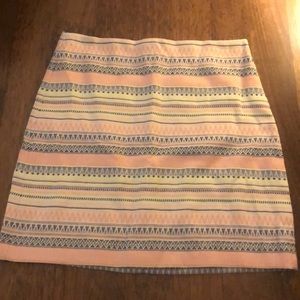 EUC Loft striped skirt size 6